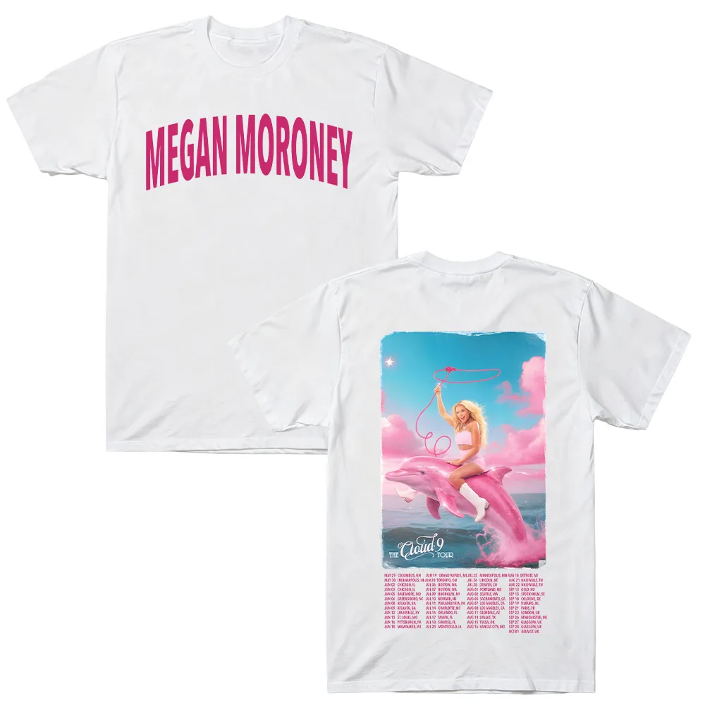 Boys Lie Cloud 9 Tour Tee Megan Moroney T-Shirt Baumwolle Oversized Tee Y2K Kurzarm Rundhals Grafikdruck Unisex Streetwear – Detail 8