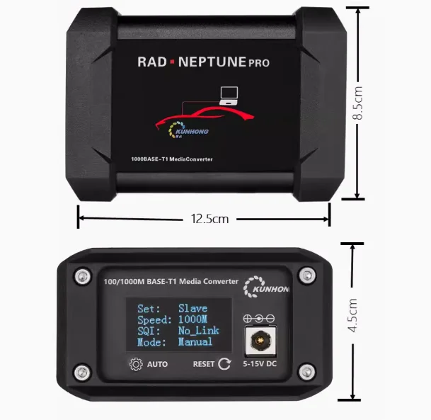 1000Base-T1 Gigabit in Car Ethernet Converter to RJ45 in Car Ethernet Harness