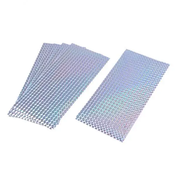 2x 5 Pieces Tape Holographic Reflective Scale Sticker Waterproof Hologram Paper Suitable for Fishing Lovers Outdoor