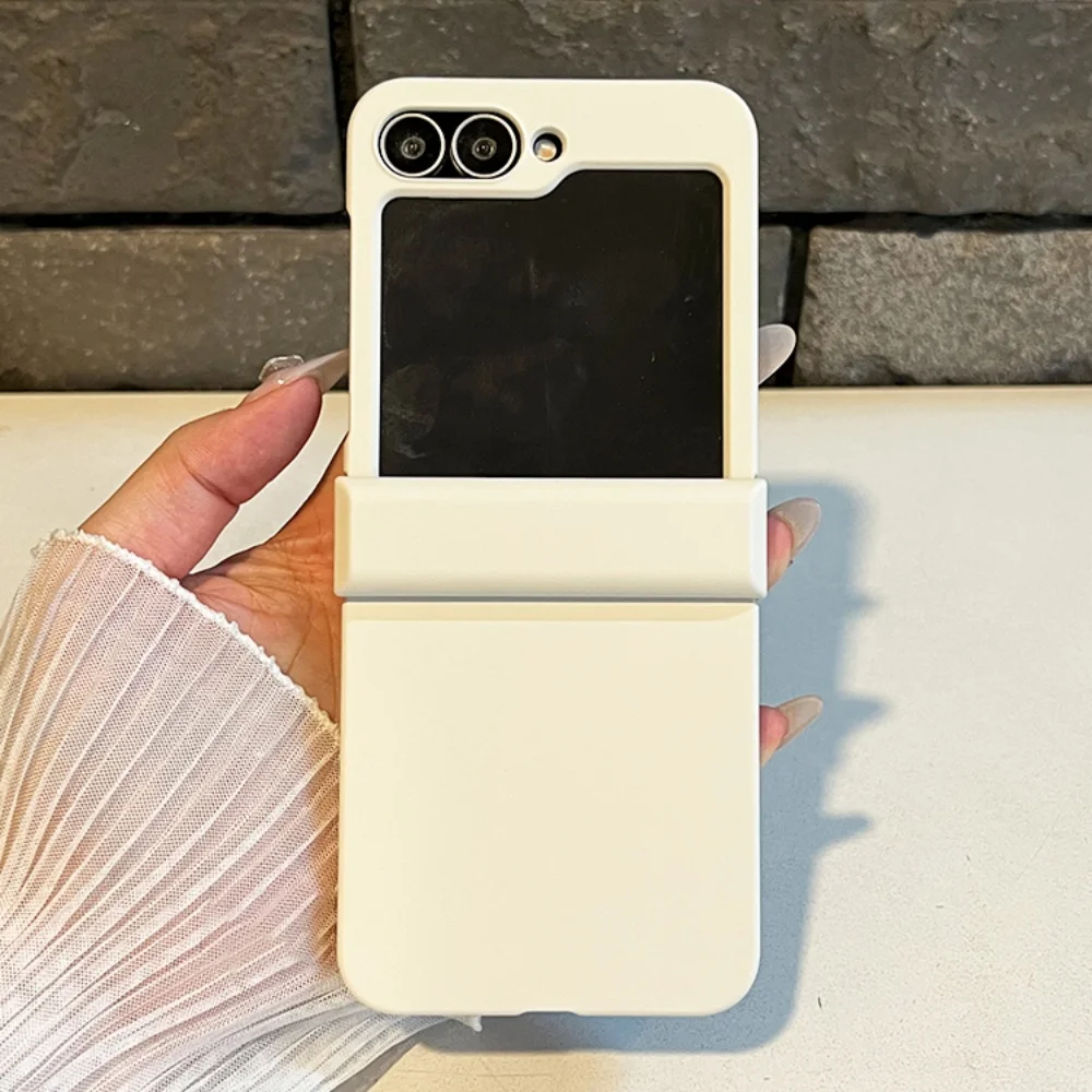 لسامسونج غالاكسي Z فليب 7 6 5 4 3 Zflip7 Z Flip6 Flip5 Flip4 Flip3 كاندي اللون أضعاف جراب هاتف للصدمات السائل الجلد غطاء #3