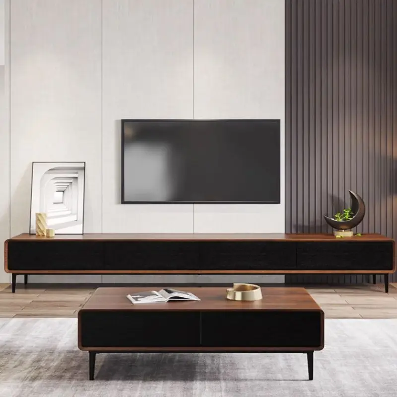 Simple All-solid Wood TV Stands Small-sized Bedroom Narrow Ultra-thin Modern TV Stands New Chinese-style Furniture Taquilla JTT