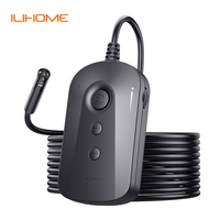 Dual Lens WIFI Endoscope HD1080P 4X Zoomable Wireless Car Pipe Inspection Borescope Camera Waterproof Adjustable LED Rigid Cable