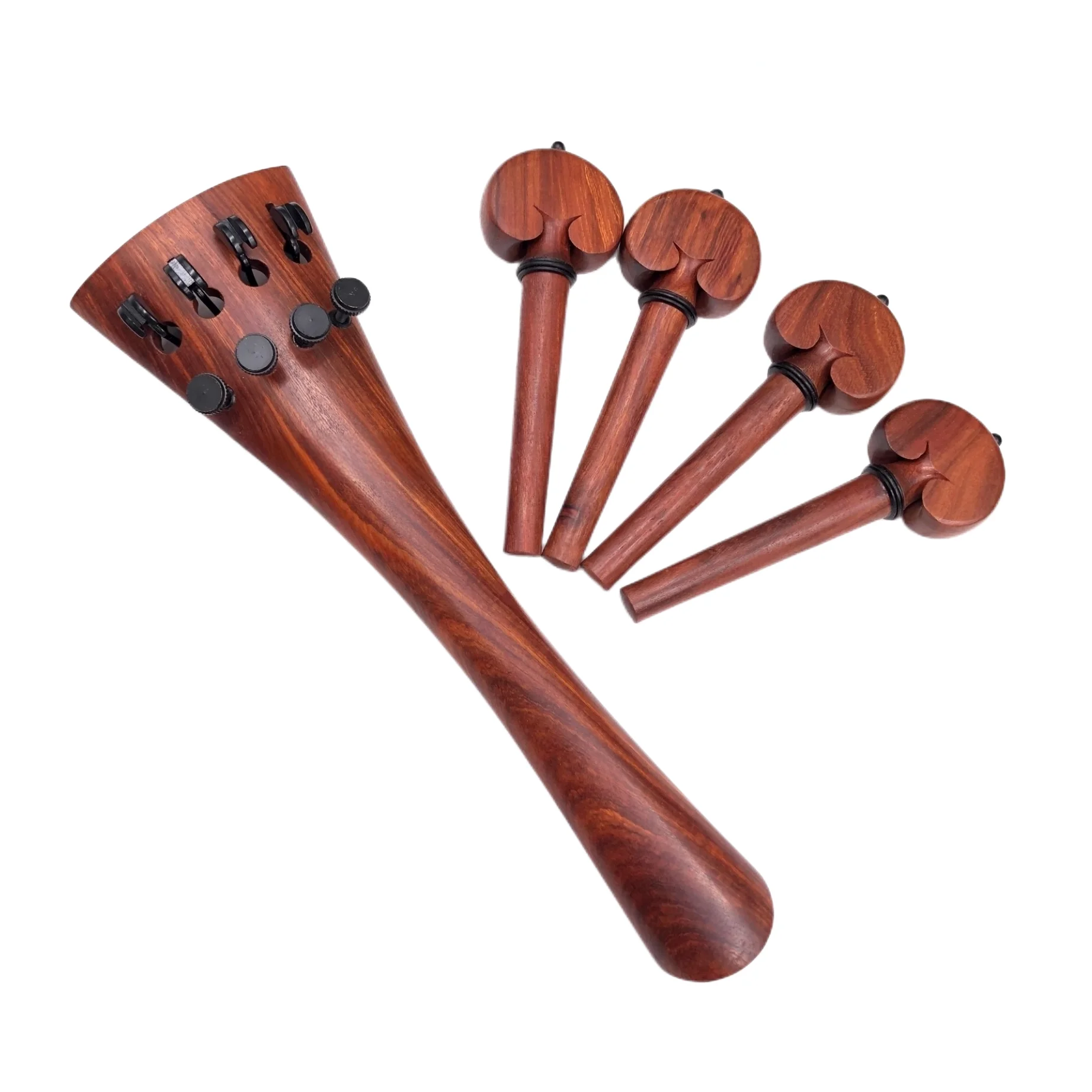 Hand-made 4/4 Cello Accessories parts fittings,ebony/rosewood/Ox horn wood/snakewood/boxwood tailpiece&Fine tuners