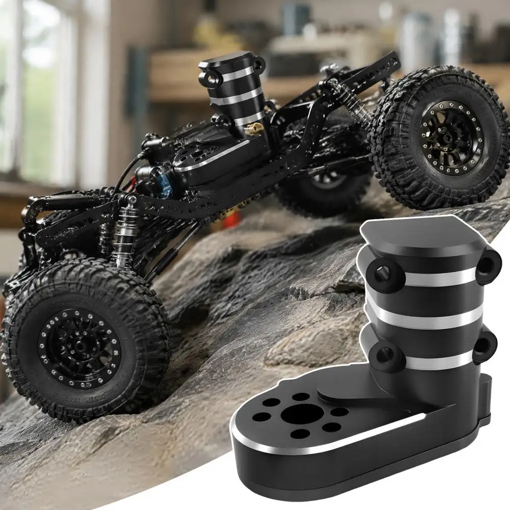 Metal Worm Gear Transmission Case for 1/24 Axial SCX24 Crawler Aluminum CNC Car Electronic Equipment with Gears
