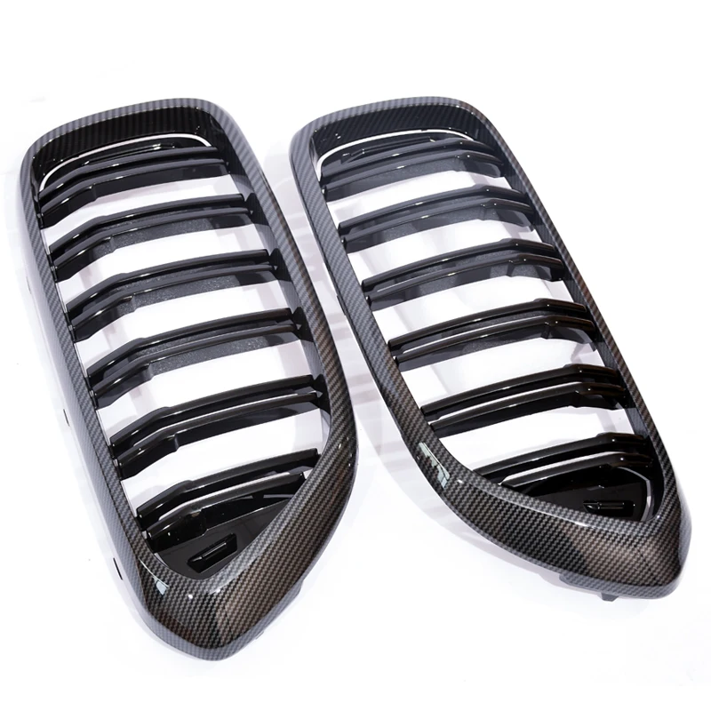 Kidney Front Grill Carbon Chrome Grille For BMW 5 Series G30 Pre-facelift 2017-2020 Racing M Style Grill 525 530 540 Accessories