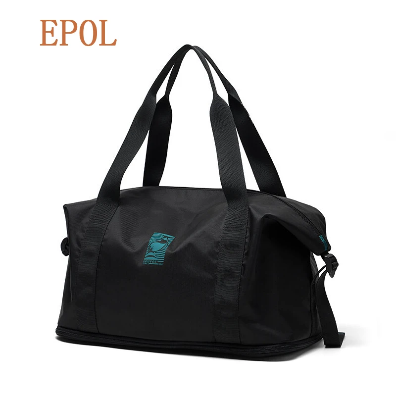 

Большая дорожная сумка EPOL из ткани Оксфорд, женская вместительная сумка-тоут, легкая уличная сумка через плечо 3003-02 3003-10