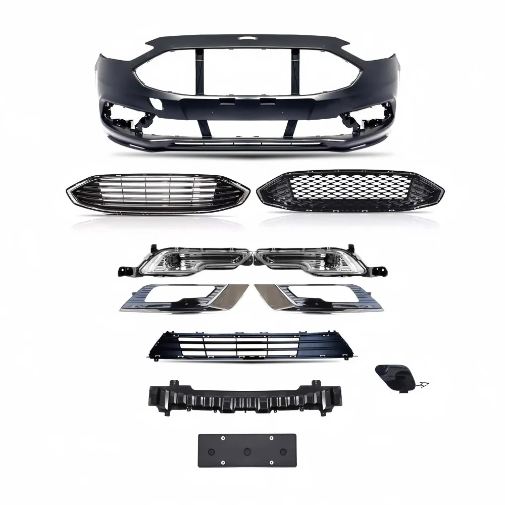 Body Kit Front Bumper Grille Mask Fog Lamp Frame Assembly For Ford Mondeo Auto Accessories