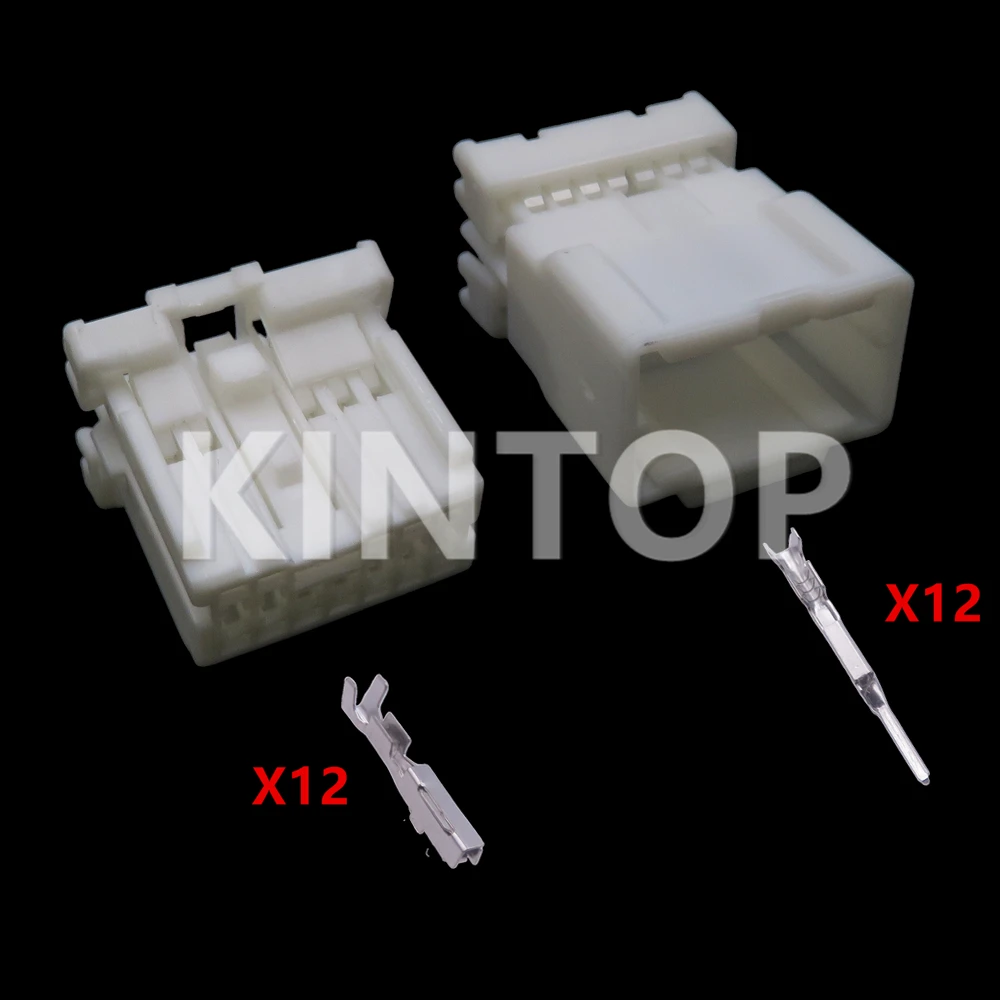 1 Set 12 Pins Automobile AC Assembly Plastic Housing Connector Auto Wire Cable Socket MG643009 7282-5988 MG653012 7283-5988