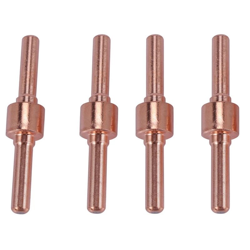 500Pcs Red Copper Extended Long Plasma Cutter Tip Electrodes Nozzles Consumable For Pt31 Lg40 40A Cutting Welder Torch