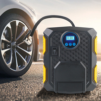 12V 10A for Car Motorcycles Bicycles Tire Inflator Car Air Compressor Pump 150 PSI Portable Digital 3-meter Power Cord