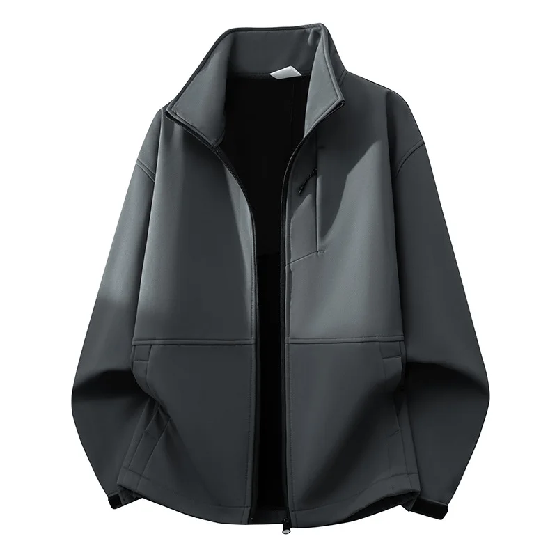 Men's Stand up Collar Soft Shell Assault Jacket Outdoor Sports Casual Cardigan New Men's Clothing