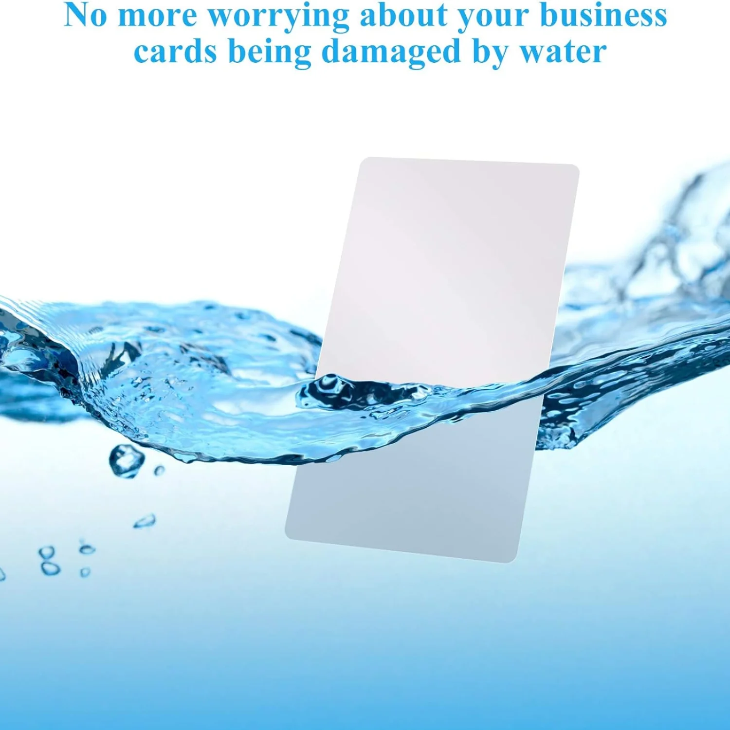 50/100pcs Sublimation Metal Business Cards - 0.21mm Thick Aluminum Blanks, White, Customizable for Engraving and UV Printing
