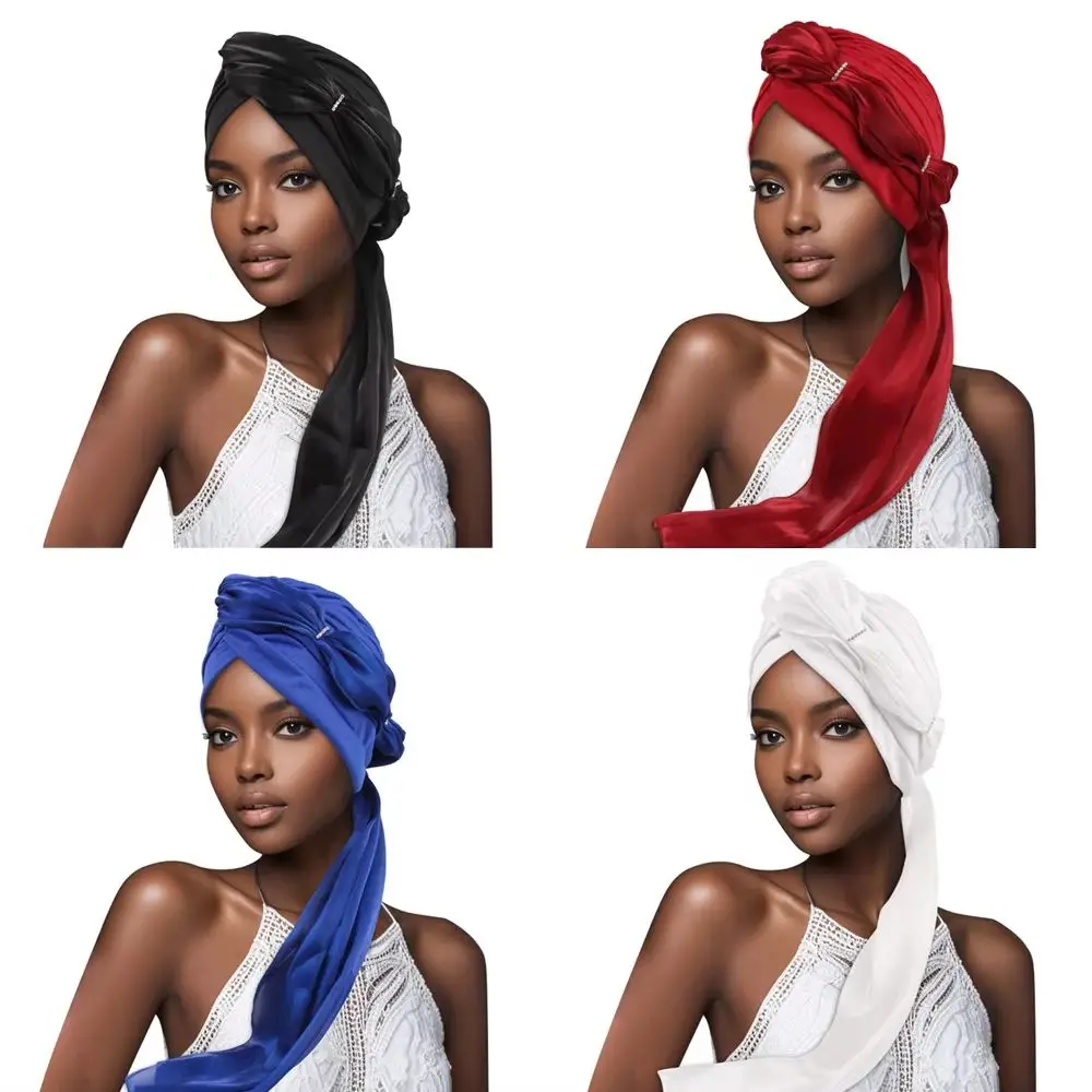 

New Muslim Women Hijab Hat Long Tasil Headscarf Bonnet Night Sleep Cap Beanies Hair Loss Head Wrap Sleeping Hats Turbante Mujer