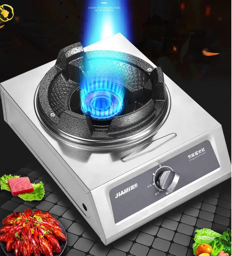 ประหยัดพลังงานเดี่ยวแก๊สเตา Commercial ขนาดกลางสูงความดัน Liquefied Cooktop ตารางประเภท Anti-Rust อุปกรณ์จัดเลี้ยง