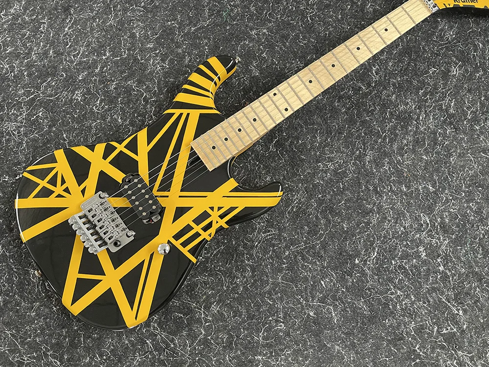 Factory guitar customizable, 22 frets, electric guitars, banada long head, Tremolo Bridge，Fast Shipping