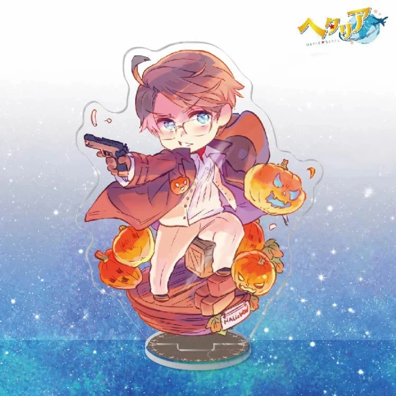 Hetalia Figure Alfred F. Jones Francis Bonnefoy Anime Standing Sign Kiku Honda Acrylic Stands Model Prop Keyring Desk Ornament