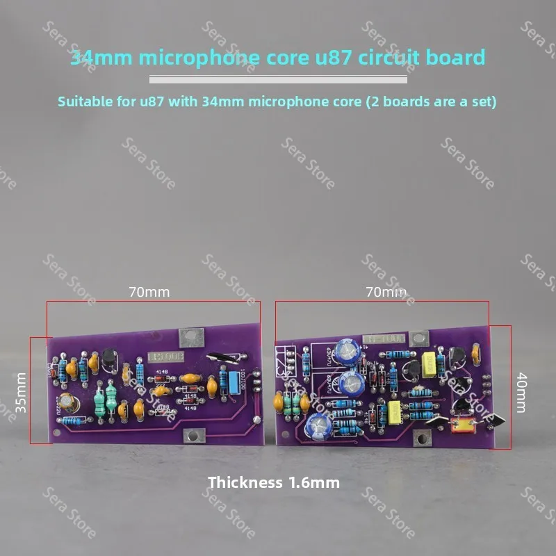 Microphone Circuit Board for U87 103 105 240 Large Diaphragm 48V Condenser Mic Repair Upgrade DIY PCB