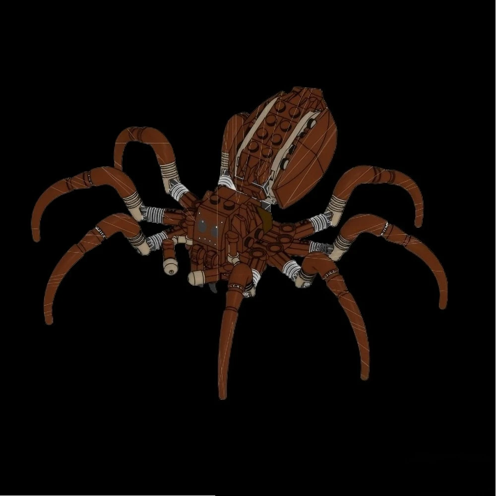 Brown Small Spiders Model 76434 Building Blocks Sets Suitable for Birthday Gifts Compatible with Legoed Particles ，195pcs.