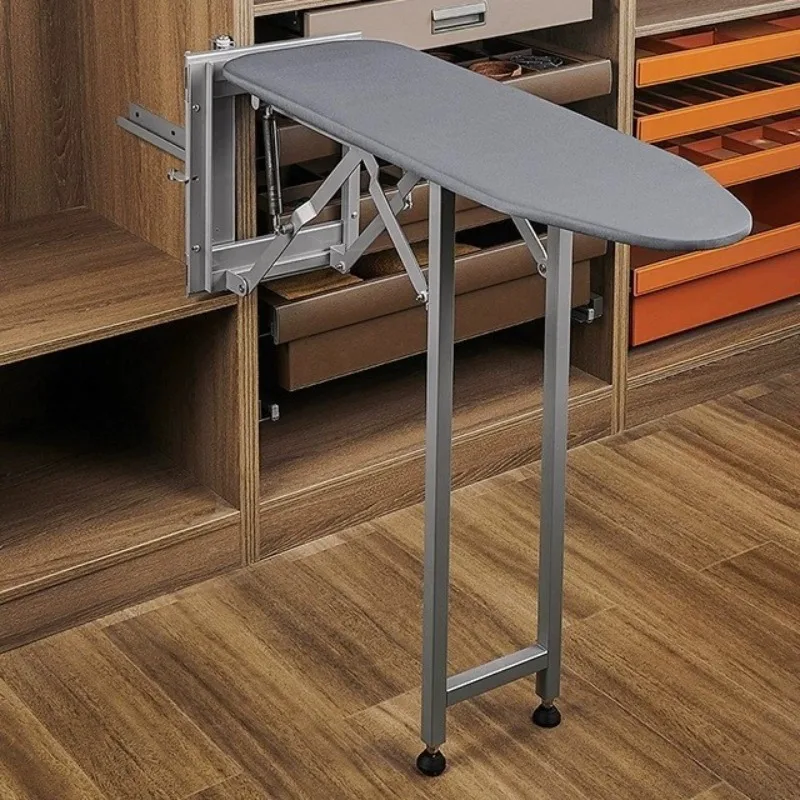 

Wardrobe tall vertical ironing board cabinet wall-mounted high temperature resistant side ironing board foldable iron