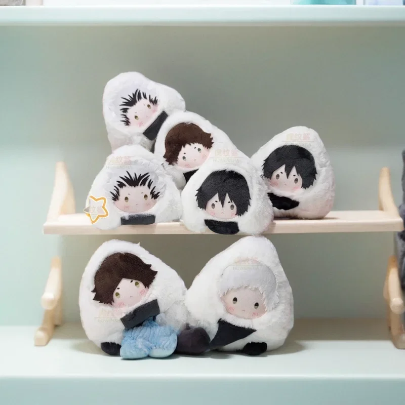 Anime Haikyuu!! Tadashi Yamaguchi Rintaro Suna Tendo Satori Cosplay Cartoon Plush Rice Roll Doll Maumet Puppet Toys Pendant Xmas