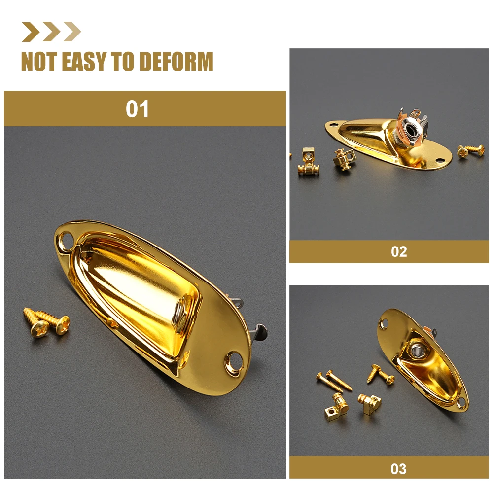 

1 set 1 Set Golden String Retainer Small Lightweight Metal Press String Buckle For Electric Guitar Gt49 Guitar Strings Tension