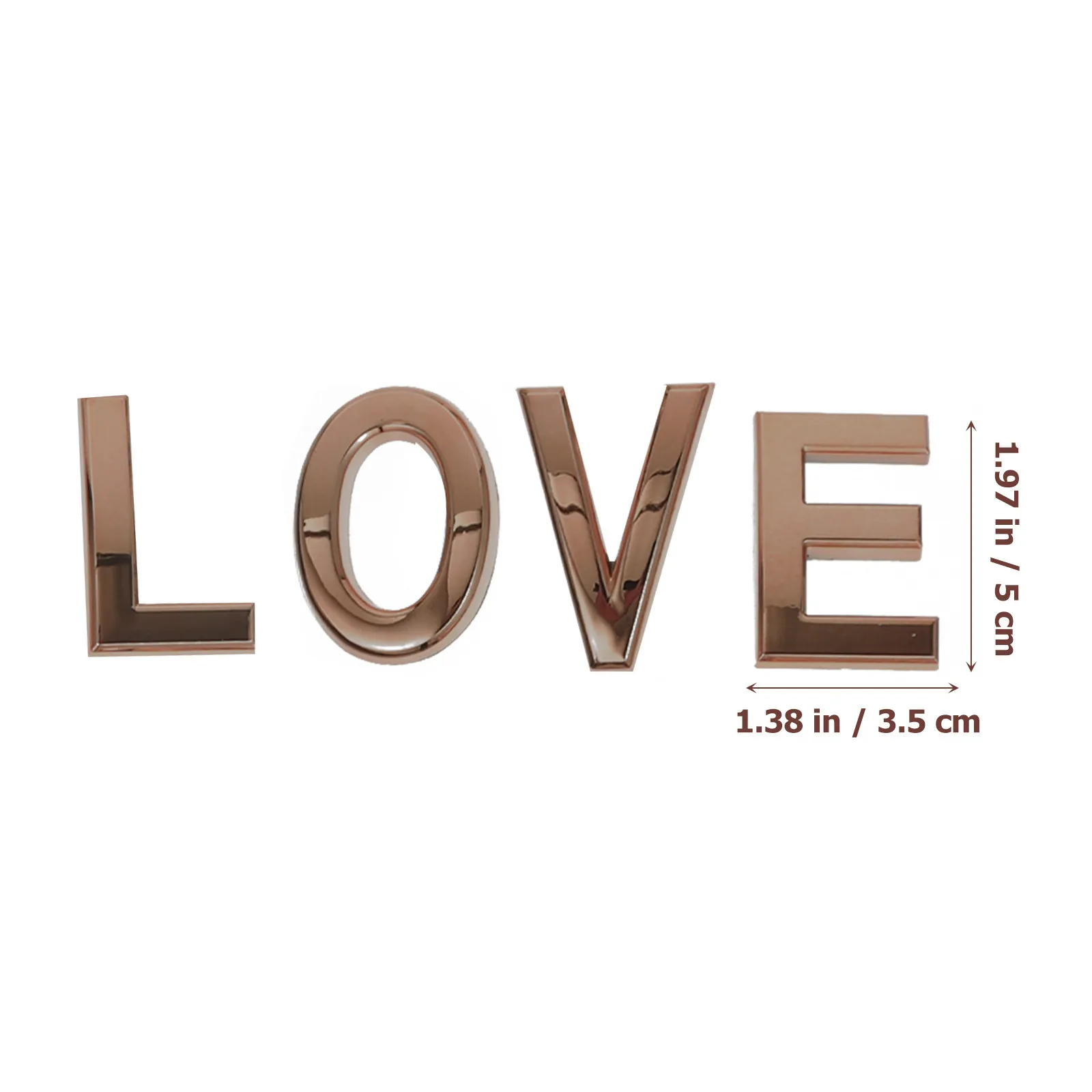 26Pcs Modern Self-Adhesive Shiny Elegant 3D Floating Door Mailbox Address Letter Signs for Exterior Wood
