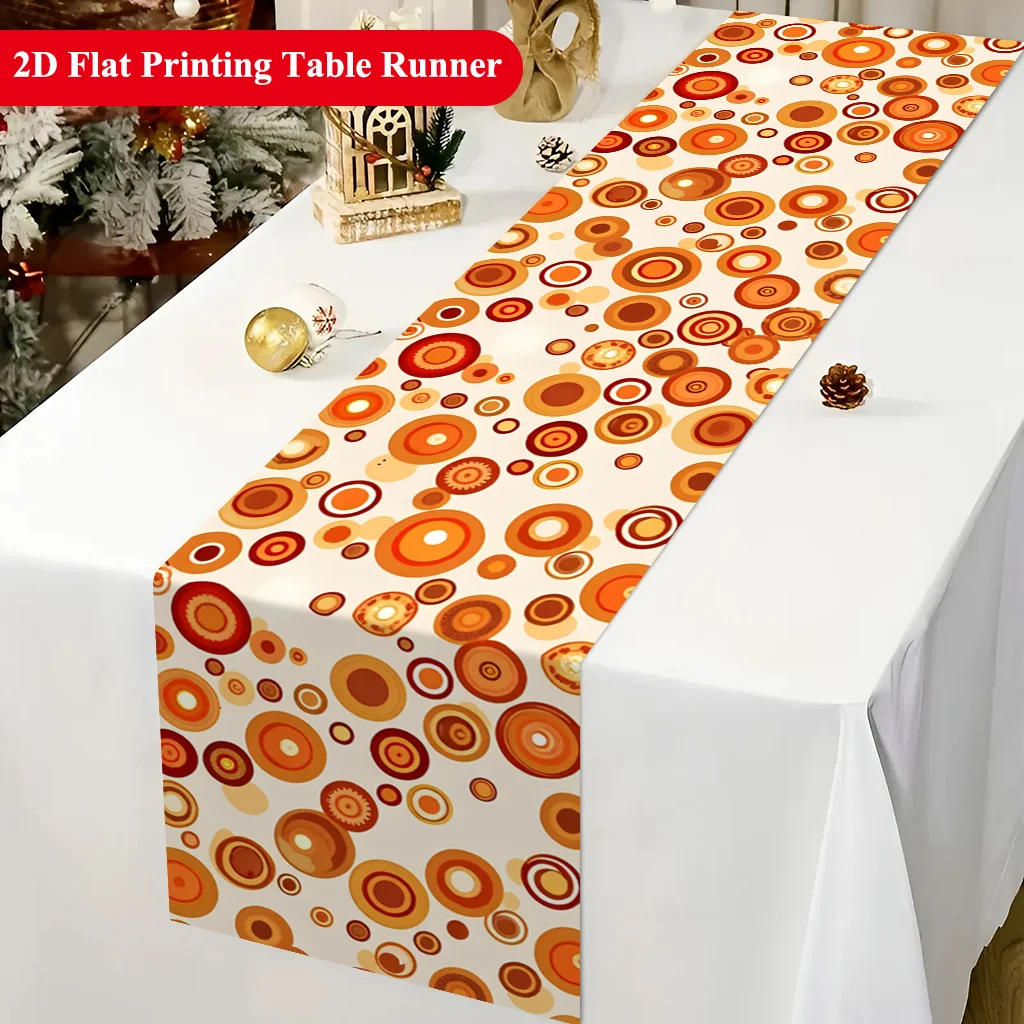 1 Piece of Colorful Circular Overlay Table Runner That Creates Beautiful Colors, Suitable for Farmhouse, Indoor, Kitchen, Celebrations, Table Decoration, Restaurant, and Banquet Decoration Supplies