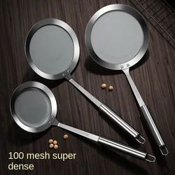 1pc Fat Skimmer Spoon, Stainless Steel Fine Mesh Skimmer, Strainer Spoon For Removing Grease Fat And Foam, Kitchen Tools