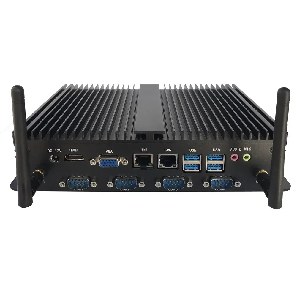 Heißer Verkauf 215*150*52MM Haswell-U I3 I5 I7 Mini pc 4 Lan Port I5-4200U I5 4210U I5 4278U industrielle mini pc mit parallel Port