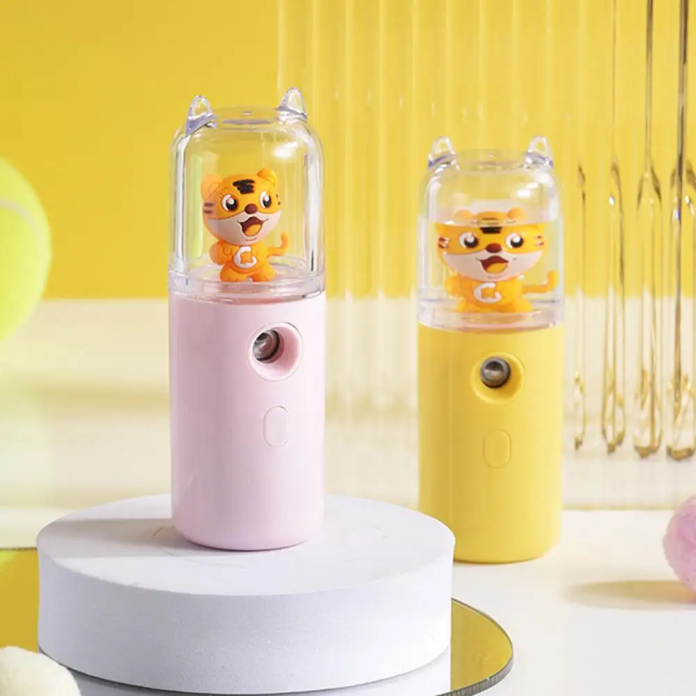 Facial Mist Machine  Handy   Handheld Sprayer Cartoon Tiger Ornament Mini Humidifier