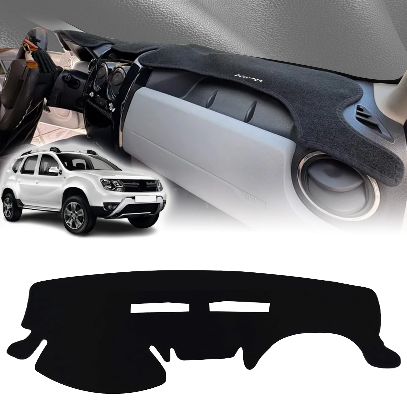 

for Renault Duster Dacia Duster 2017-2014 Car Dashboard Anti‑UV Sunshade Cover Non‑Slip Protective Mat Dash Pad Auto Accessories