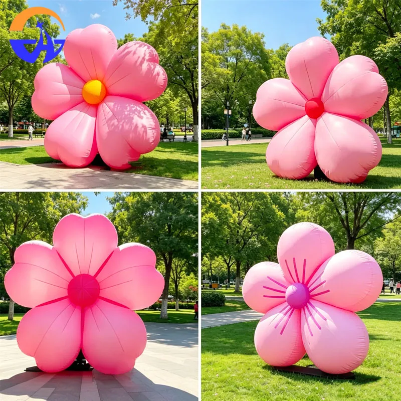 

Inflatable Cherry Blossom Peach Blossom Air Model Glowing Pink Flower Spring Check-In Outdoor Hanging Beautiful Decoration Props