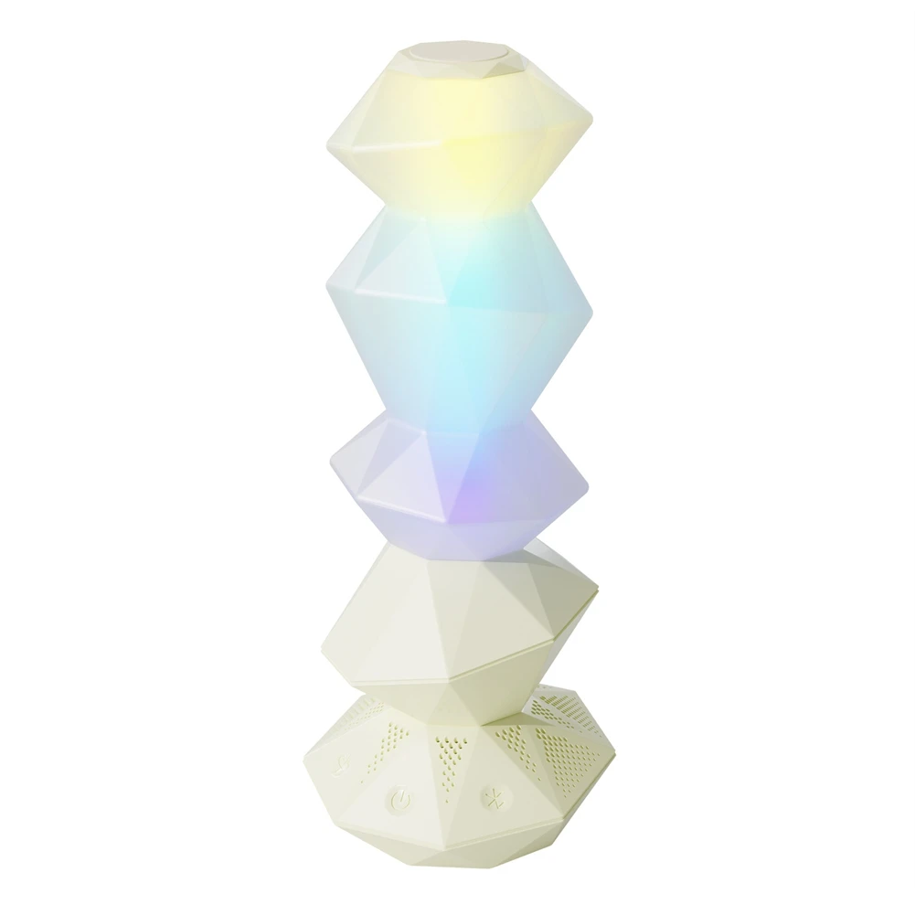 A26F-Bluetooth Music Sync Crystal Lamp Speakers 3D Stackable Crystal LED Light Magic Wand Control For Home Decor