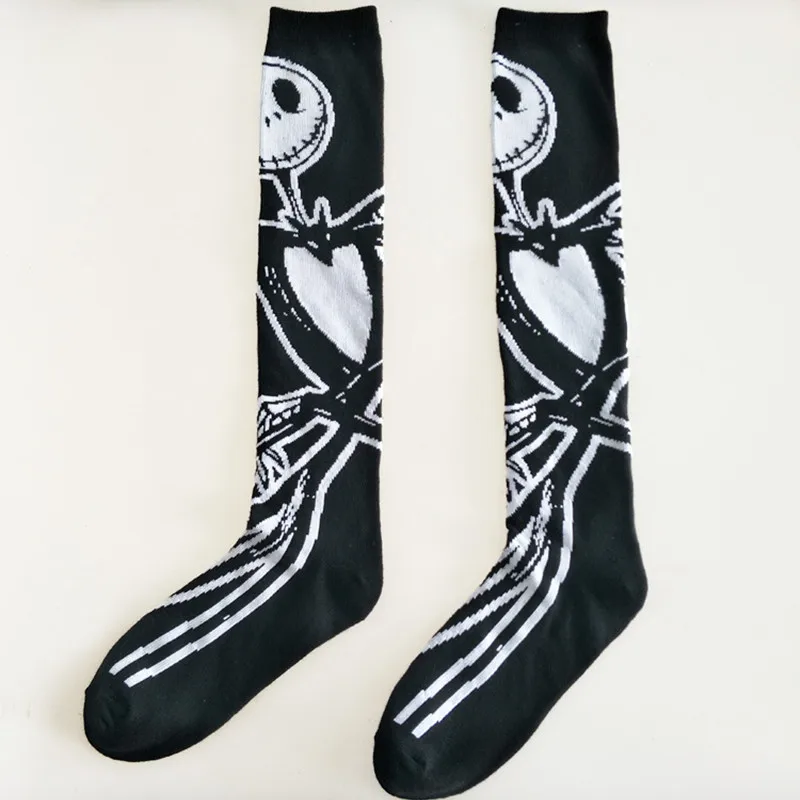 Halloween Funny Stockings Cosplay Length Knee Socks Jack Anime Sports Sock Before Christmas Accessories