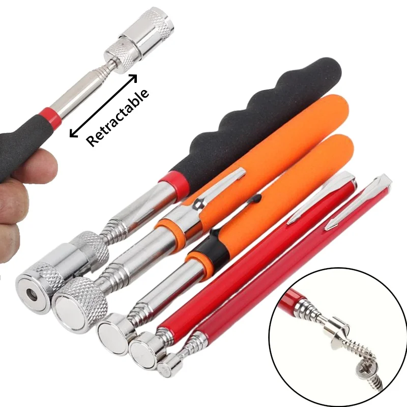 Telescopic Magnetic Pen Portable Metalworking Handy Tool Magnet Capacity for Picking Up Nut Bolt Adjustable Pickup Rod Stick