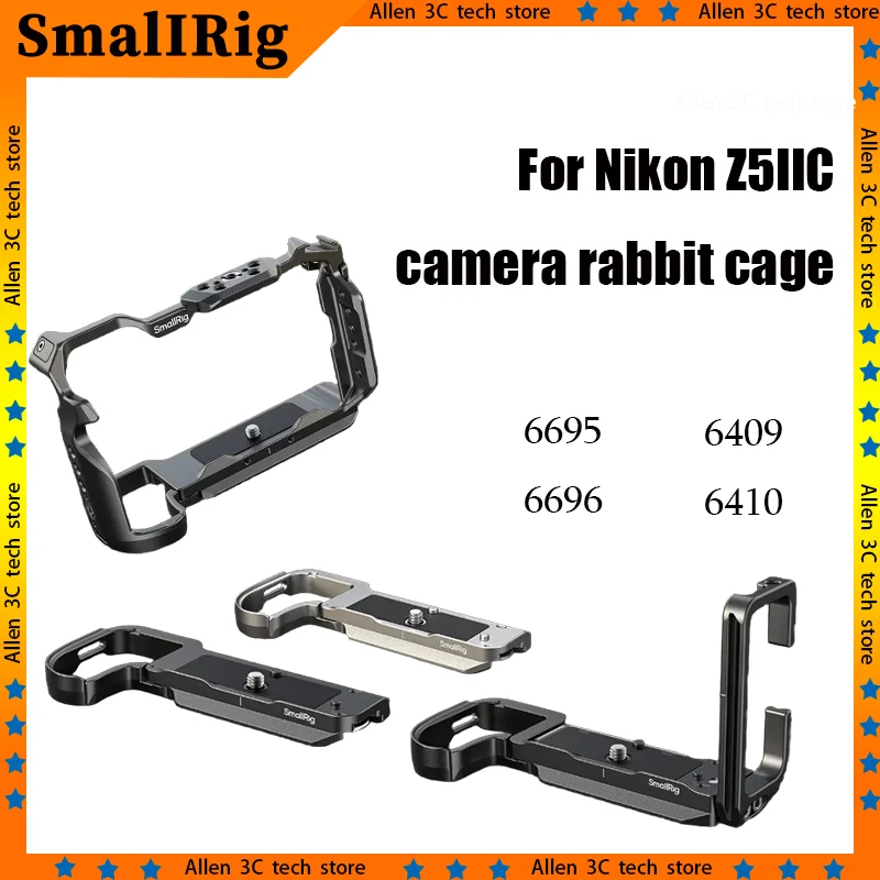 SmalIRig For Nikon Z5IIC Camera Rabbit Cage Full Frame Camera Extension Frame L Plate Quick Release Photography Accessory