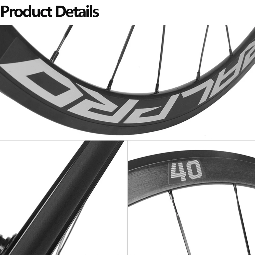 Road Wheel Set 700C Aluminum Alloy 5 Pelin Wheel Rrim 144 Rings Six-jaw Knife Rim Hub Flat Spokes