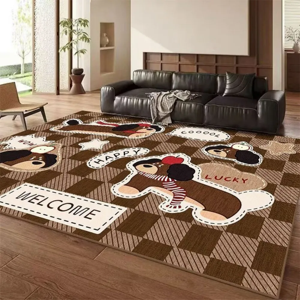Dywaniki w stylu kreskówkowym VIKAMA do sypialni i salonu, antypoślizgowe, nadające się do prania maty, urocze dywaniki pod drzwi dla dzieci, dywaniki do dekoracji domu.