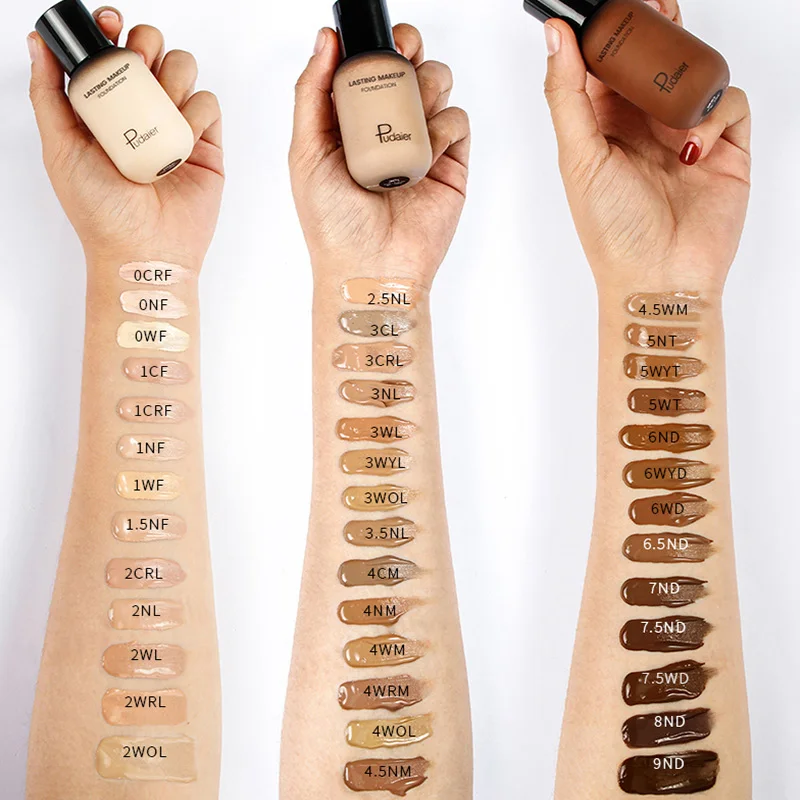 40ml primer makeup Foundation Cream For Face Oil Control Concealer Liquid Cream Women Fashion Makeup foundation for brown skin