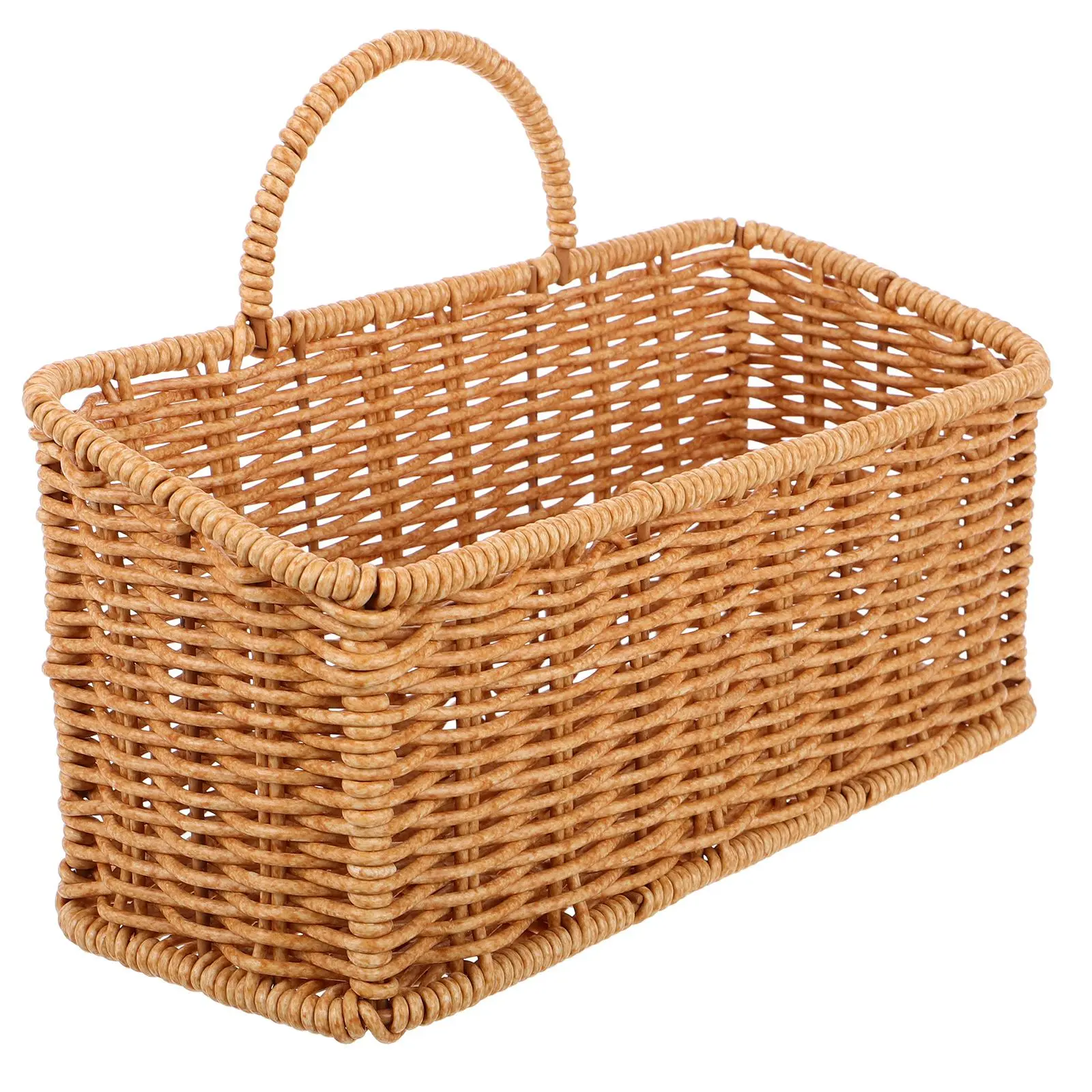 

Wall Hanging Storage Basket Baskets Front Door Portable Vegetable for Kitchen Boho Plastic