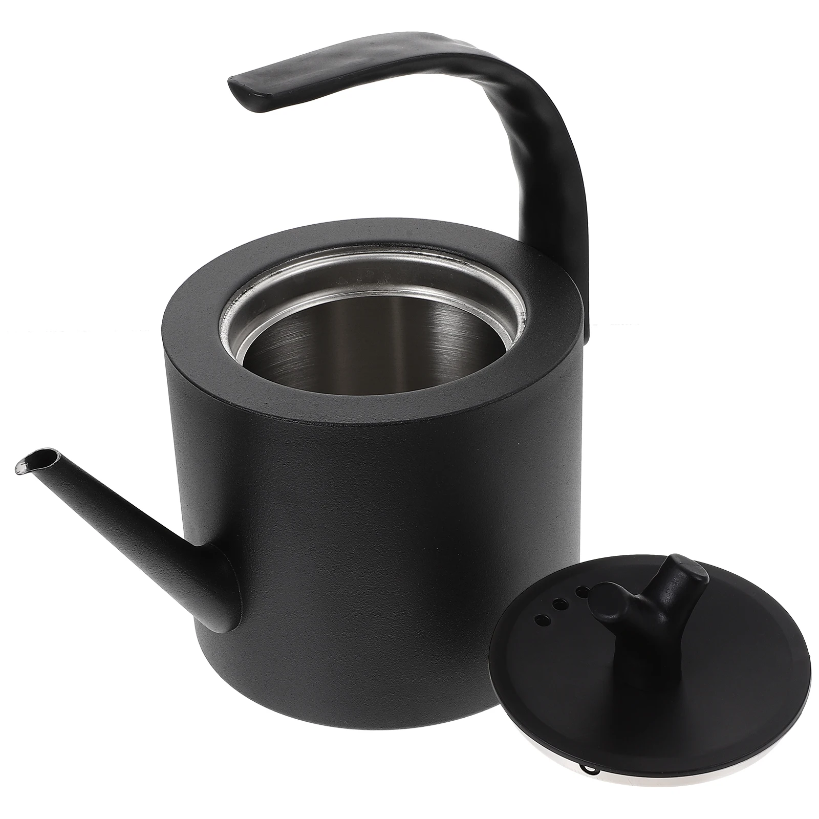 

Stainless Steel Half Lift Black H Coffee Tea Wear Resistant Water Kettle Pot Boiling Water Kitchen Wear Resistant