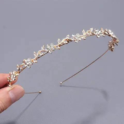 Elegant Korean Pearl Flower Hairband for Women Girls Fashion Vintage Alloy Headband Hair Hoops Accessories