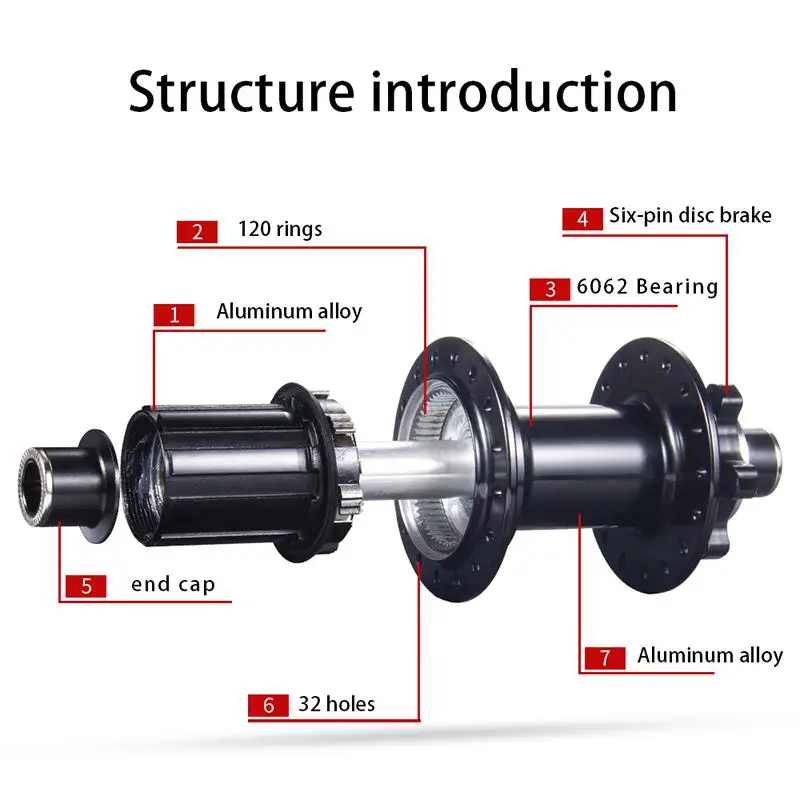 BOLANY Boost Cube Hubs 110x15 148x12 Mountain Bike Hub XD/HG/MS 32 Hole Thru Bicycle Bearing Hubs Bicycle Accessories