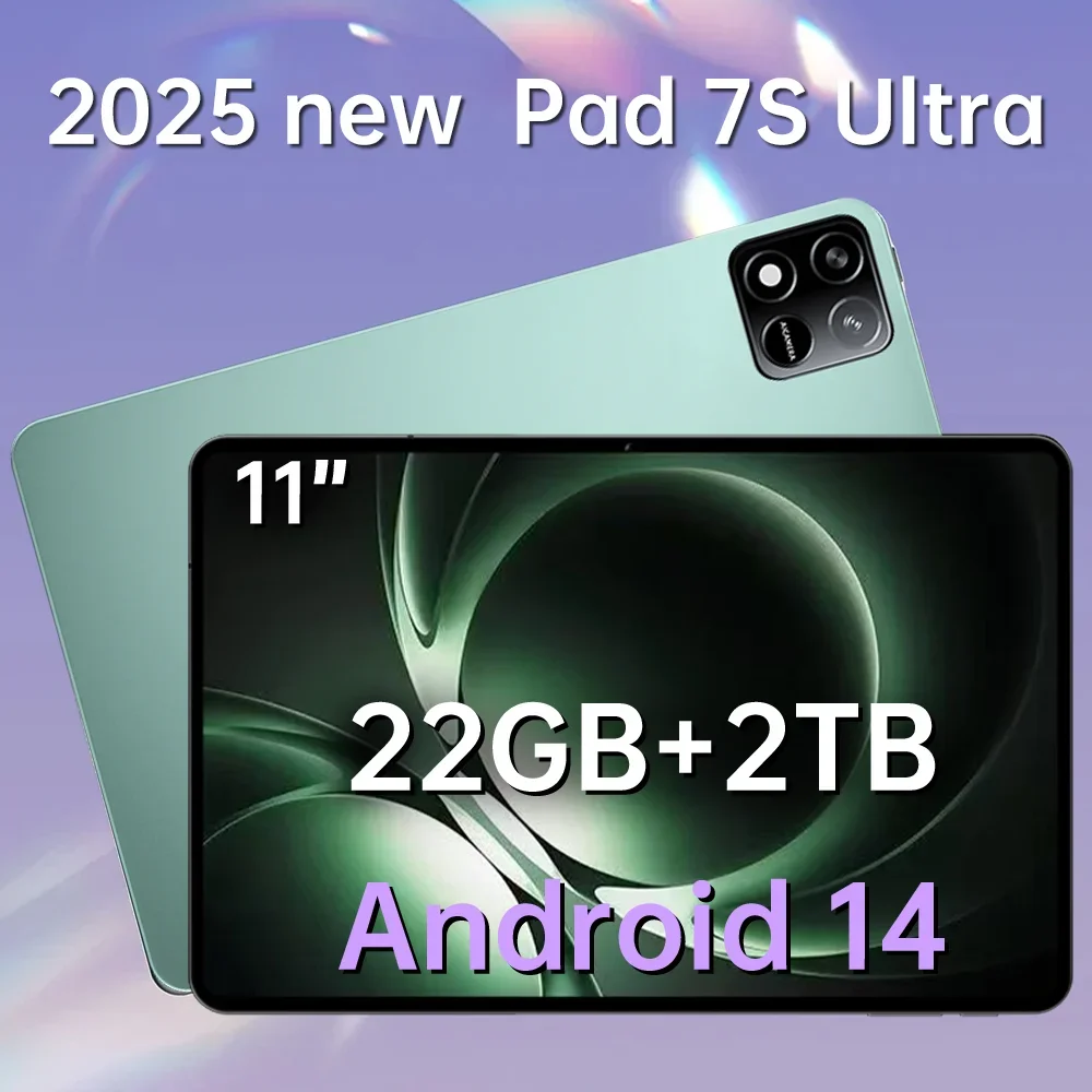 

2025 Pad 7 Pro Ультра новейший глобальный первый планшет Android 14 Snapdragon 8Gen2 11 дюймов 22 ГБ + 2 ТБ Экран с мягкой подсветкой WiFi GPS MI PC