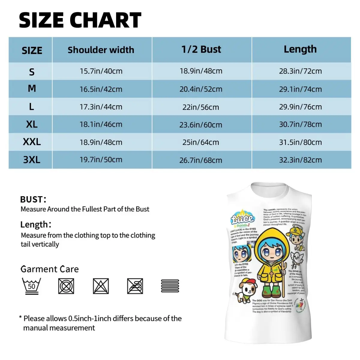 Luce Vatican Mascot Men Printed Sleeveless T-shirt Casual Hip Hop Street Style Beach Holiday Tank Tops