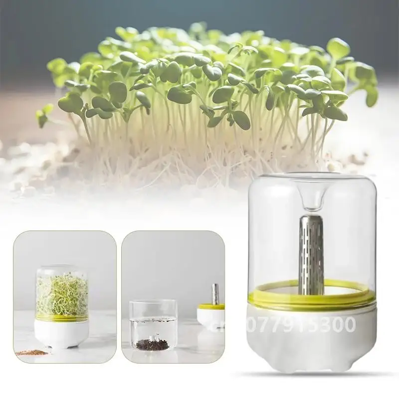 1PC Bean Sprouter Household Pea Seedling Hydroponic Jar Nursery Pots Vegetable Countertop Sprouting Cup Equipment Tool