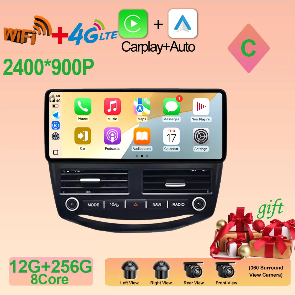 2400*900P Voor Ford Focus 3 2012-2018 GPS Navigatie DSP Android 15 Draadloze CarPlay Autoradio multimedia 4G + WIFI Gereedschap Auto