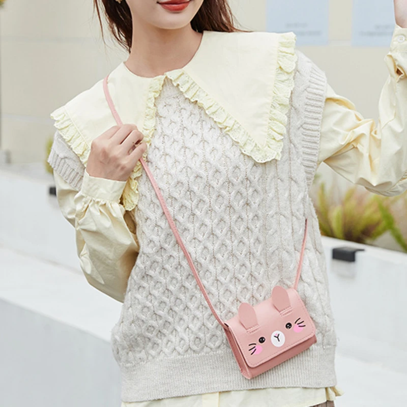 

Cute PU Leather Crossbody Bag for Girls Kids Mini Handbag Princess Style Small Shoulder Purse for Toddler Coin Wallet Gift