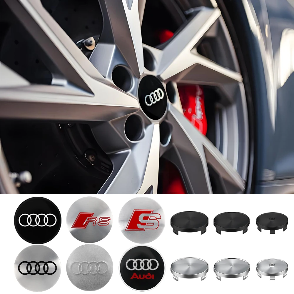 4Pcs56/60/63/65/68mmCarWheelStickersCenterHubCapBadgeCoverForAudiA4B88PA3A5A6C7A1A7A8Q3Q5Q7TTSlineRS-AliExpress34
