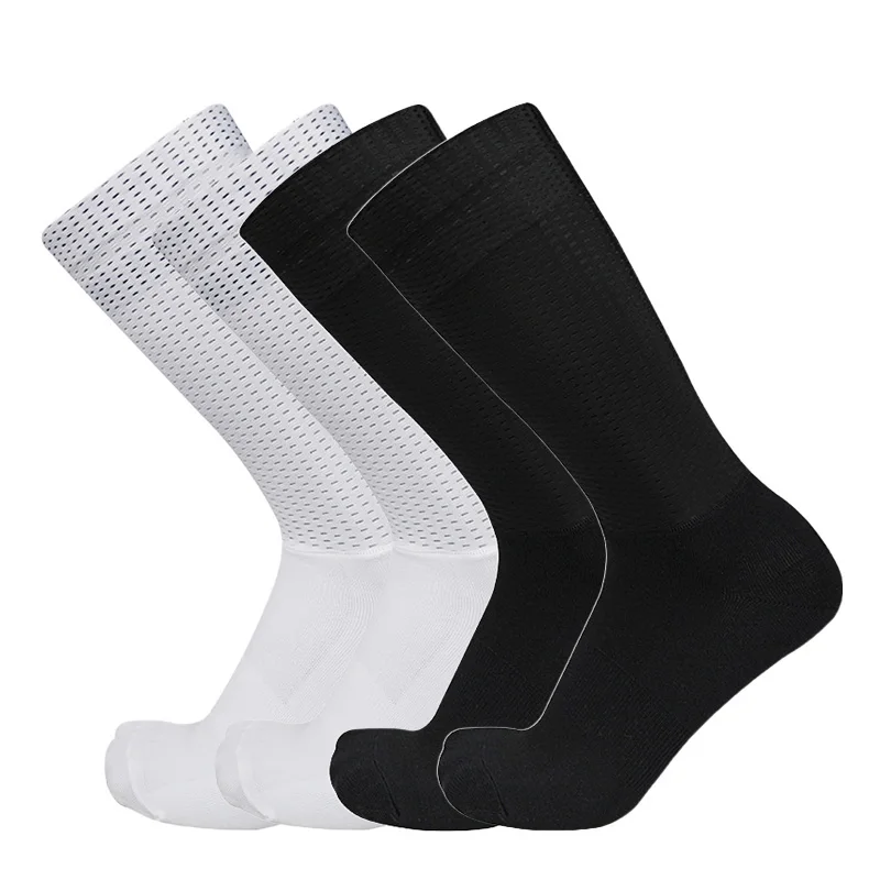 AliExpress NONE New Summer Aero Bike Team Cycling Socks Silica Gel Non-slip Breathable Pro Racing Sports Socks Men Women Calcetines Ciclismo